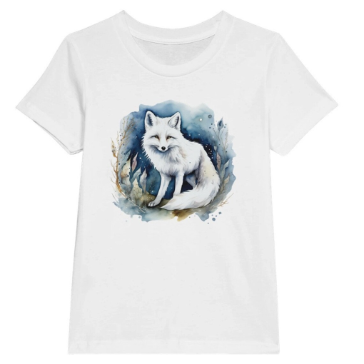 Adorable Artic Wolf Premium Kids Crewneck T-shirt