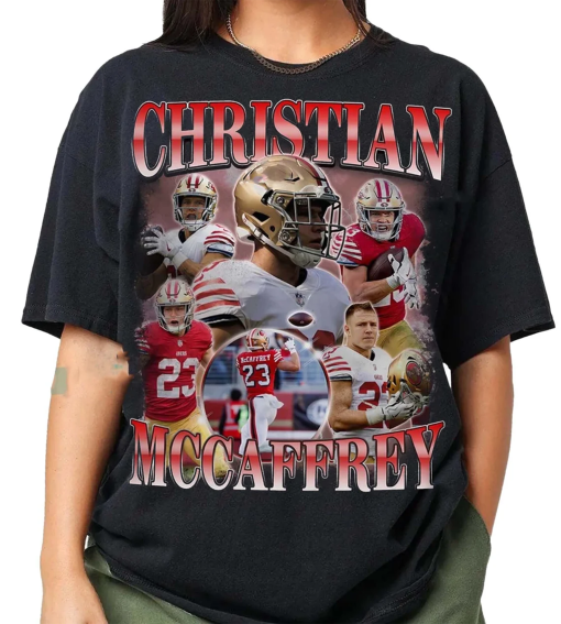 Vintage Christian McCaffrey Bootleg Shirt,Retro Football comfort colors shirt,Retro 90’s Fans Gift,Running back Homage Shirt,Gift for fans