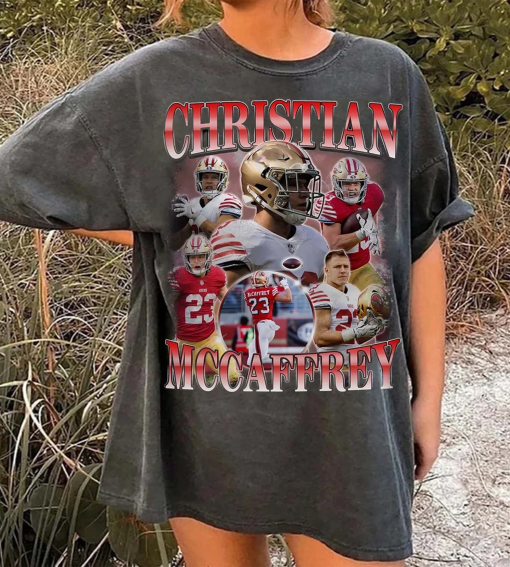 Vintage Christian McCaffrey Bootleg Shirt,Retro Football comfort colors shirt,Retro 90’s Fans Gift,Running back Homage Shirt,Gift for fans