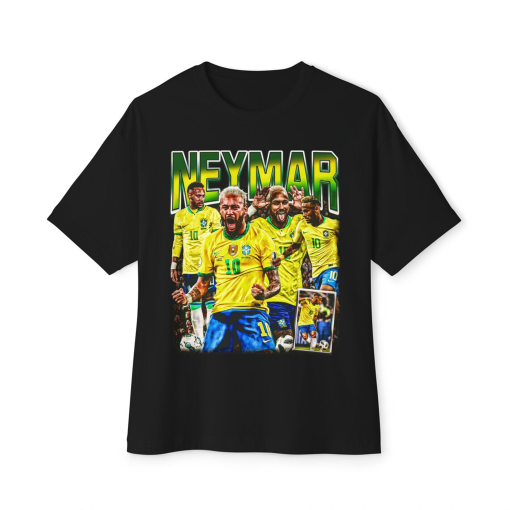 Retro Vintage 90s Graphic Neymar T-Shirt, Neymar Brazil Tee, Neymar T-Shirt, Soccer T-Shirt, Bootleg Sport Tee, Oversized CottonTee