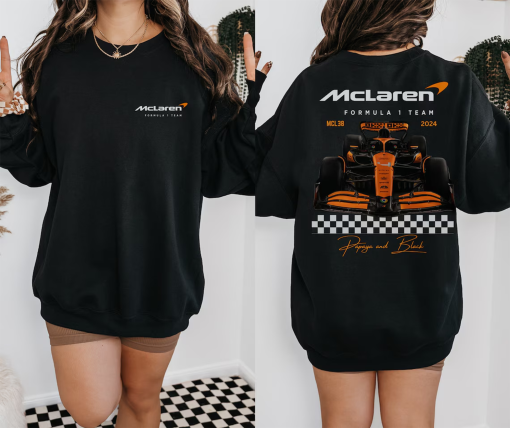 Mclaren 2024 Formula One Crewneck Unisex Sweatshirt Heavy Blend™ Sweatshirt Gift F1 Lando Norris Oscar Piastri F1 Inspired Racing Clothing