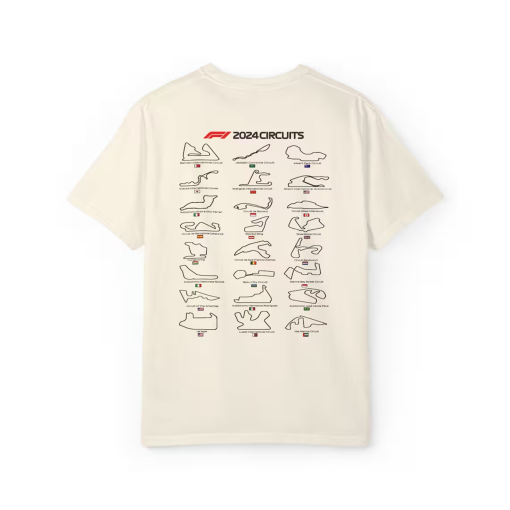 Formula 1 2024 Unisex Tracks T-Shirt | Comfort Colors | F1