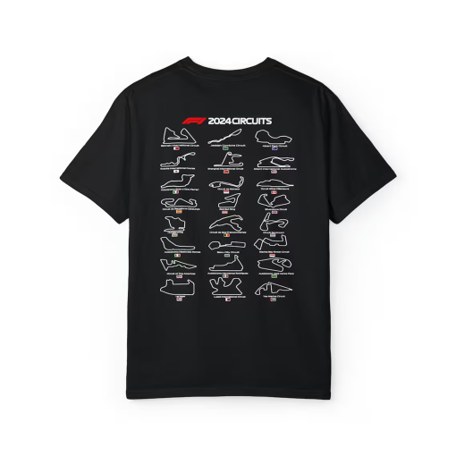 Formula 1 2024 Unisex Tracks T-Shirt | Comfort Colors | F1