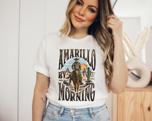 Amarillo By Morning Shirt, Amarillo Shirt, Country Shirt, Texas Shirt, Country Music Shirt, Western Shirt, Country Music t shirt, Cowboy tee