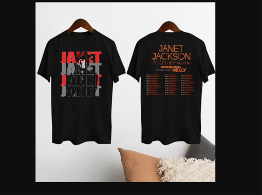 Janet Jackson Graphic Shirt, Janet Jackson Together Again Summer 2024 Tour Shirt