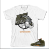 Tee to match Air Jordan Retro 5 Olive. No Luck Olive Tee