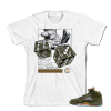 Tee to match Air Jordan Retro 5 Olive. Heatseekers Olive Tee