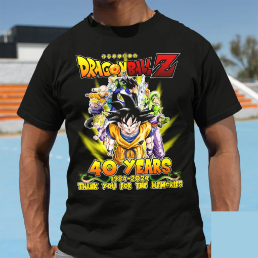 Akira Toriyama dragon ball RIP Shirt, Akira Toriyama RIP, 40 Years 1984 – 2024 Thank You For The Memories Shirt, 40 years anime Tshirt