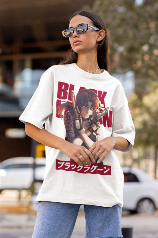 Black Lagoon Shirt Revy Anime Manga Strip Unisex Tshirt Soft Tee All