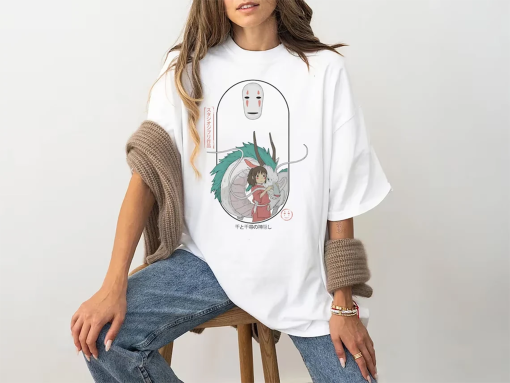 Spirited Away Haku Shirt/ Hayao Miyazaki Shirt/ Studio Ghibli Shirt/ Ghibli Sweatshirt/ No Face Shirt/ Ghibli Shirt/ Anime Shirt