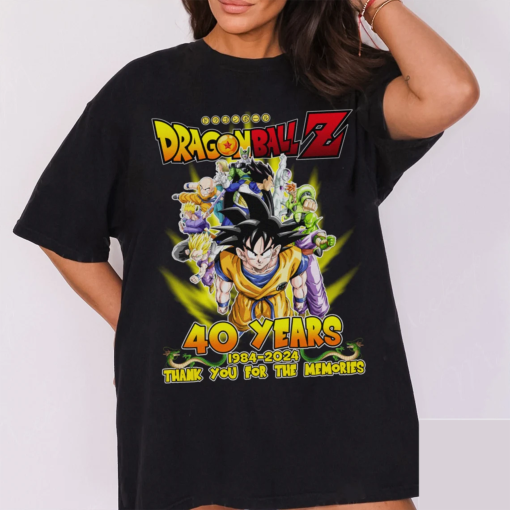 Akira Toriyama dragon ball RIP Shirt, Akira Toriyama RIP, 40 Years 1984 – 2024 Thank You For The Memories Shirt, 40 years anime Tshirt