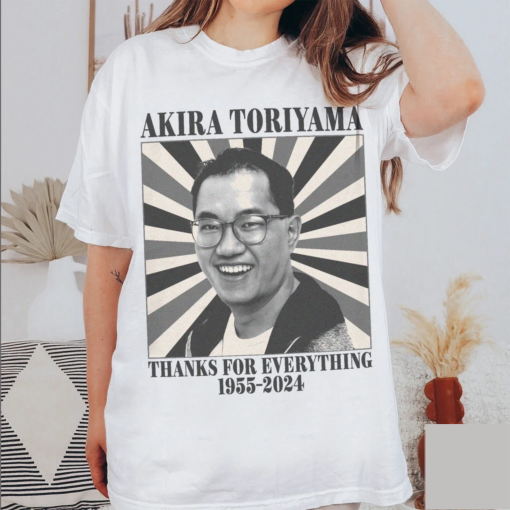 Akira Toriyama Comfort Color Shirt, Akira Toriyama 1955 to 2024 shirt, Akira Toriyama shirt, Akira Toriyama rip Sweatshirt