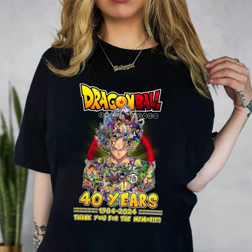 Akira Toriyama Shirt, Akira Toriyama 1955 to 2024 Sweatshirt, 40 Years 1984 – 2024 Thank You For The Memories Hoodie gift for fans