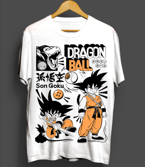 Dragon Ball Z Son Goku T-shirt Anime Manga Gohan,Goten,Vegeta,Trunks