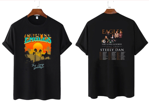 Eagles The Long Goodbye 2023 2024 Tour The California Concert T-shirt