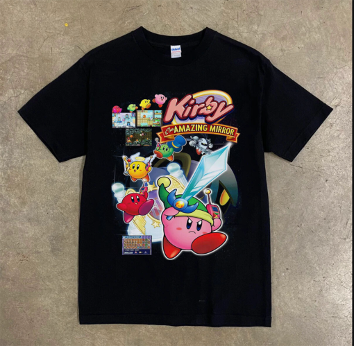 Kirby And The Amazing Mirror Video Game Anime Nintendo T Shirt