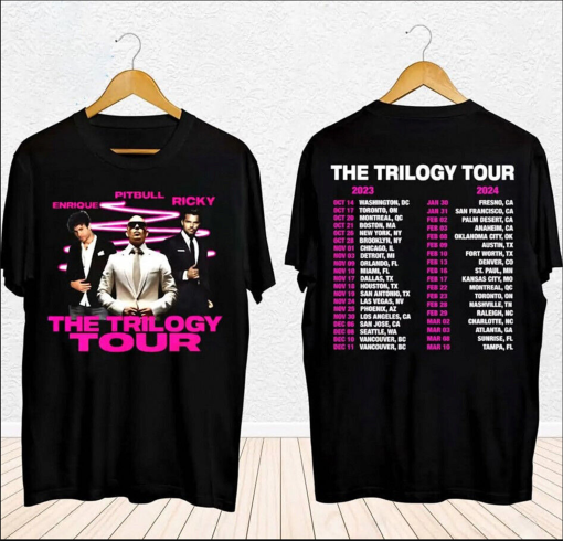 The Trilogy Tour 2023 2024 Enrique Iglesias X Pitbull X Ricky Martin T-Shirt