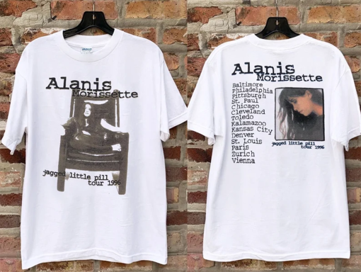 1996 Alanis Morissette Jugged Little Pill Tour T-Shirt, Alanis Morissette Tour 1996 T-Shirt, Alanis Morissette Shirt, Pop Music Tour Shirt