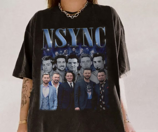 N.S.Y.N.C 90s Band Music Shirt, Bootleg Boy Band Vintage Y2K Shirt, Retro N.S.Y.N.C Forever Christmas Gift Unisex Hoodie