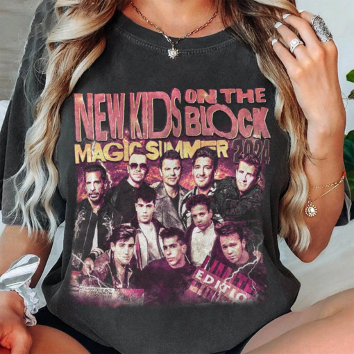 New Kids On The Block Shirt, The Magic Summer Tour 2024 Shirt, NKOTB Group Concert Shirt, Mixtape Tour Blockhead Shirt, Gift for Fan