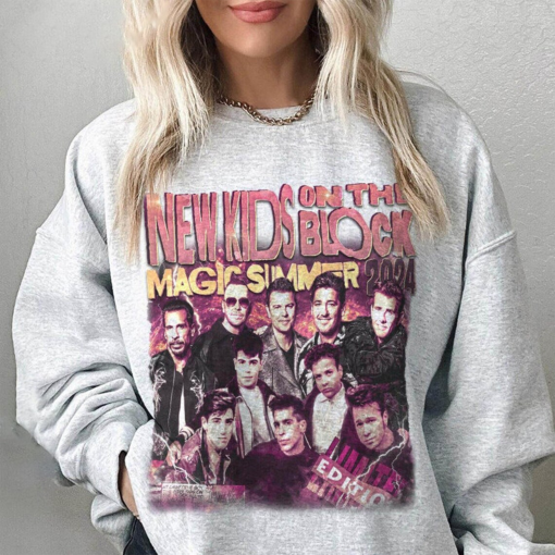 New Kids On The Block Shirt, The Magic Summer Tour 2024 Shirt, NKOTB Group Concert Shirt, Mixtape Tour Blockhead Shirt, Gift for Fan