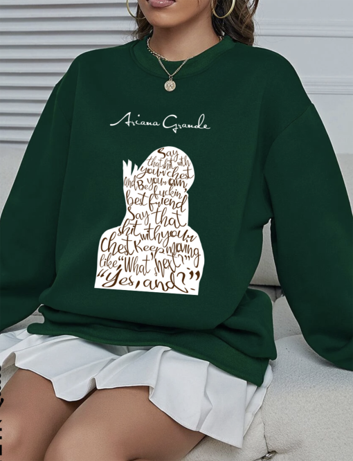 Ariana Grande We Can’t Be Friends Lyrics Lightweight Crewneck Sweatshirt, Ariana Grande Sweater, Ariana Grande Eternal Sunshine Sweater