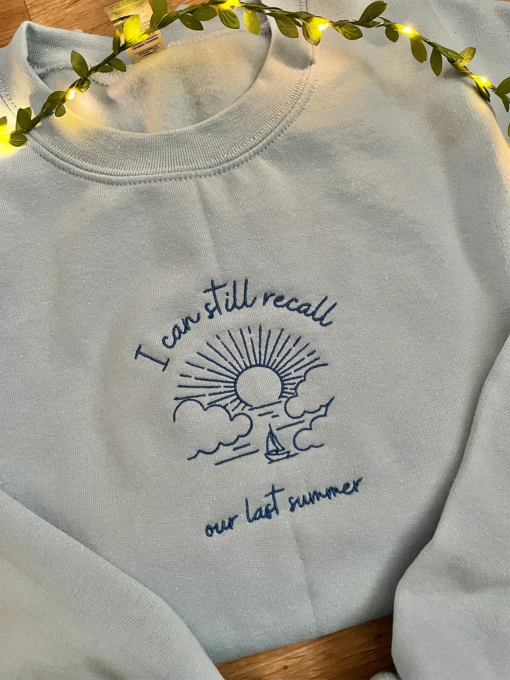 Our last summer embroidered sweatshirt | Mamma Mia inspired embroidered crewneck