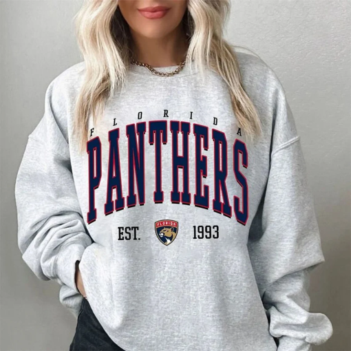 Vintage 90s Florida Panthers Shirt, Crewneck Florida Panthers Sweatshirt, Jersey Hockey Gift