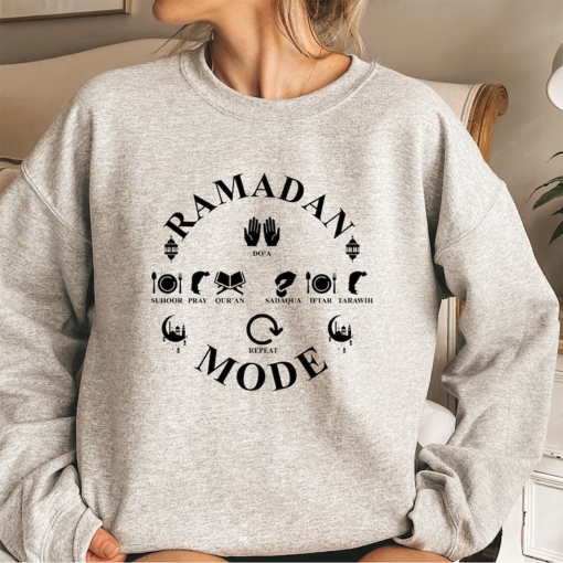 Ramadan Mode Sweatshirt, Family Ramadan Shirt, Ramadan Mubarak Shirt, Ramadan Kareem Shirt, Muslim Shirt, Eid Mubarak Sweatshirt,