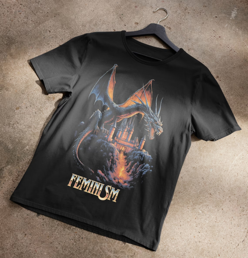 Feminism Dragon Fantasy T-Shirt