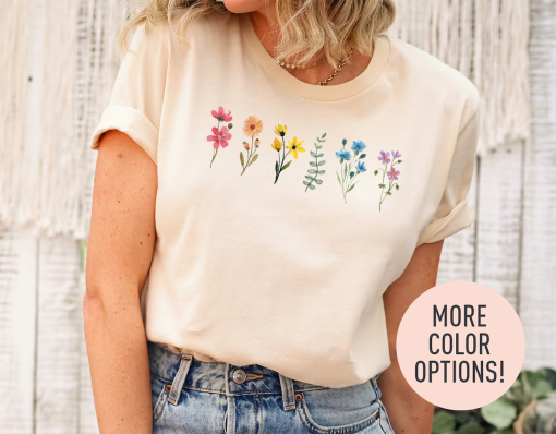 Pride Flowers Shirt, LGBTQIA+ Pride Shirt, Rainbow Flower Shirt, Pride Month Shirt, Gay Rights Gift, Equality Shirt, LGBTQIA Supporter Shirt