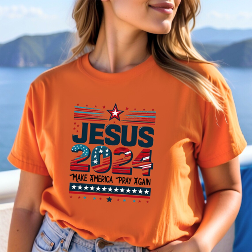 Election Shirt, 2024 Election Shirt, Republican T Shirt, Voting Shirt, MAGA Ladies Shirt, MAGA 2024, Election Tee, Jesus Shirt