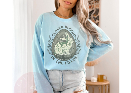 Easter Taylor Sweatshirt, Cute Bunny Hoodie, Floral Rabbit Crewneck, Swift Fan Gift, Spring Flower Pullover, Evermore Ivy, In My Easter Era