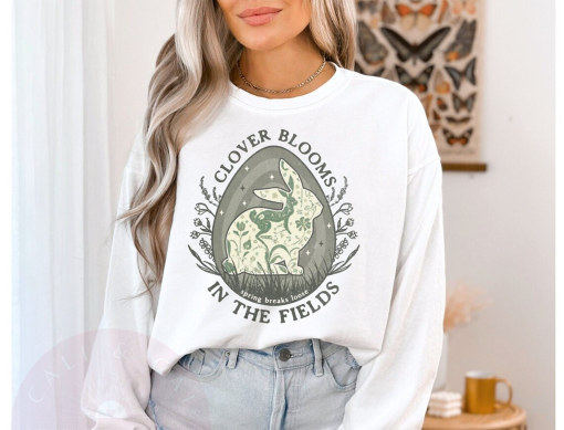 Easter Taylor Sweatshirt, Cute Bunny Hoodie, Floral Rabbit Crewneck, Swift Fan Gift, Spring Flower Pullover, Evermore Ivy, In My Easter Era