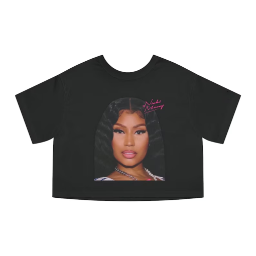 Nicki Minaj World Tour Pink Friday 2 Merch Cropped T Shirt, Hip Hop Trendy T Shirt Casual