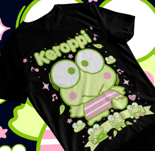 Sanrio Keroppi Shirt My Melody and Kuromi Sanrio Anime Manga Soft Tee