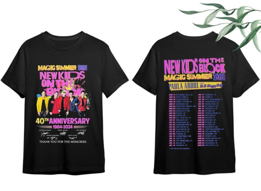 New Kids on the Block The Magic Summer Tour 2024 Shirt, New Kids on the Block Ba