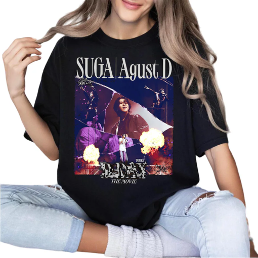 Agust D D Day Movie Unisex Shirt, Vintage Min Yoongi Tee, Agust D World Tour Outfit, Suga On Tour 2024 Concert Gift