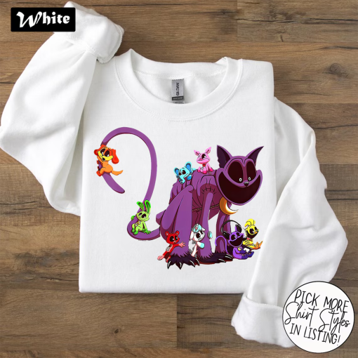 Poppy Playtime Chapter 3 Characters Smiling Critters Catnap Dogday Birthday Shirt, Poppy Playtime Birthday Shirt, Catnap Meme Birthday Shirt