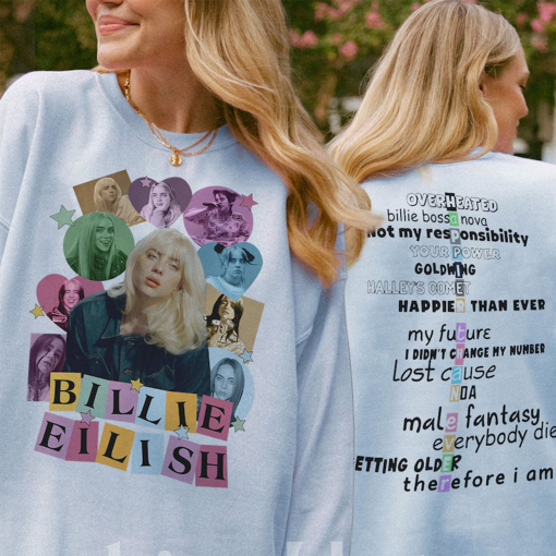 Billie Eilish shirt, Billie Eilish tshirt, tour shirt, billie eilish merch, billie eilish tour shirt, Eilish tee, happier than ever