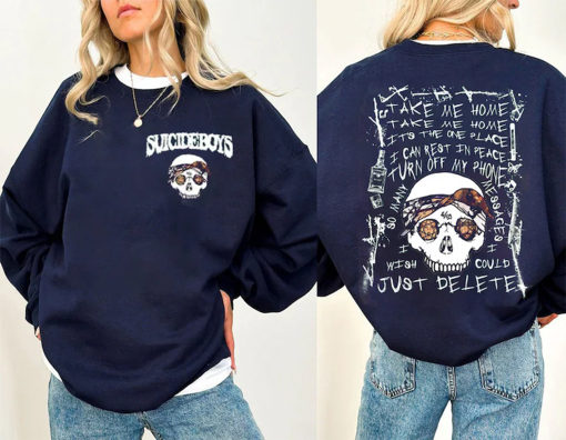 Vintage Su!cide Boys 90s Sweatshirt, Su!cide Boys Now The Moon’s Rising Album, Rap Hip Hop Album Merch, 2024 Music Concert, Gift For Fan