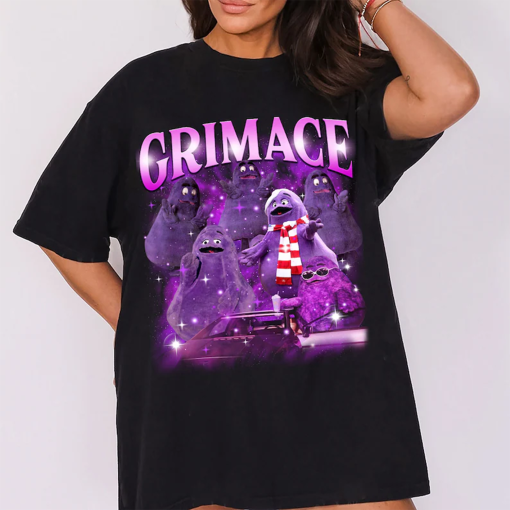 Retro Vintage Grimace Shake Shirt, Funny Trend Meme, Grimace Shake Shirt, HBD Grimace Hilarious Tshirt, Happy Birthday Grimace Tee