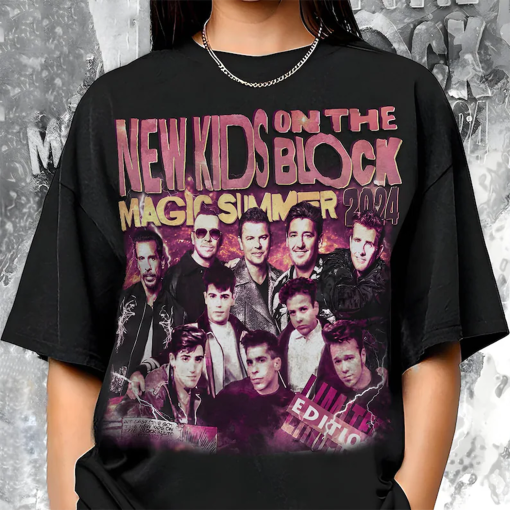 New Kids On The Block Shirt, The Magic Summer Tour 2024 Shirt, NKOTB Group Concert Shirt, Mixtape Tour Blockhead Shirt, Gift for Fan