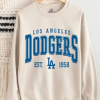 Los Angeles Baseball Sweatshirt | Vintage Style Los Angeles Baseball Crewneck Sweatshirt | Los Angeles EST 1961 Sweatshirt | Game Day