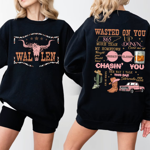 Wallen Western Sweatshirt, Retro Wallen Western Sweatshirt, Cowboy Girl Sweat, Country Music Crewneck – DREAM404