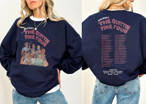 Zach Bryan The Quittin Time Tour 2024 Shirt, Vintage Zach Bryan Sweatshirt, Country Music Zach Bryan Hoodie, Cowboy Zach Bryan tee Fan Gift