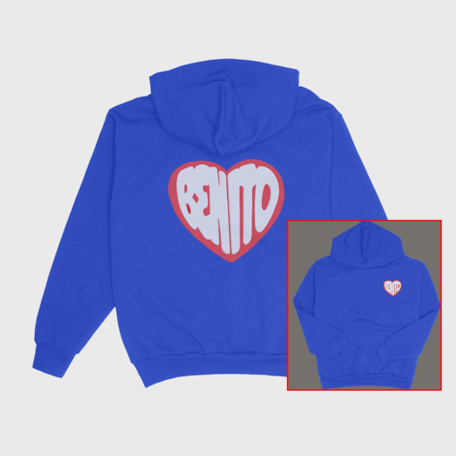 BENITO HEART Los Angeles Exclusive Merch Hoodie Bad Most Wanted Bunny 2024 Sweater MWT