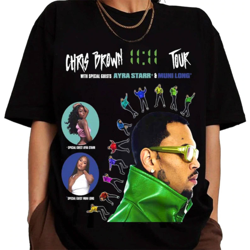 Chris Brown 11:11 Tour 2024 Shirt, Chris Brown Fan Shirt, Chris Brown 2024 Concert Shirt, 11 11 Tour 2024 Shirt, Chris Brown 11 11 Tour Tee