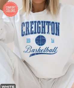 Creighton Basketball Vintage Style Comfort Colors Sweatshirt,Creighton…