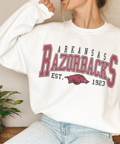 Comfort Colors® Vintage Arkansas Razorbacks Basketball Sweatshirt,…